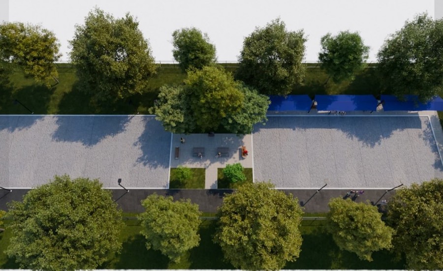 Implantation d'un terrain de pétanque