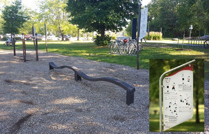 Parcours sportif au parc des Îles 